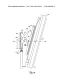 WALL-AVOIDING SELF-BALANCING MOUNT FOR TILT POSITIONING OF A FLAT PANEL     ELECTRONIC DISPLAY diagram and image