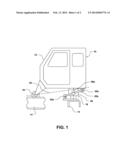 VEHICLE WITH ANGLED LINK CAB SUSPENSION diagram and image