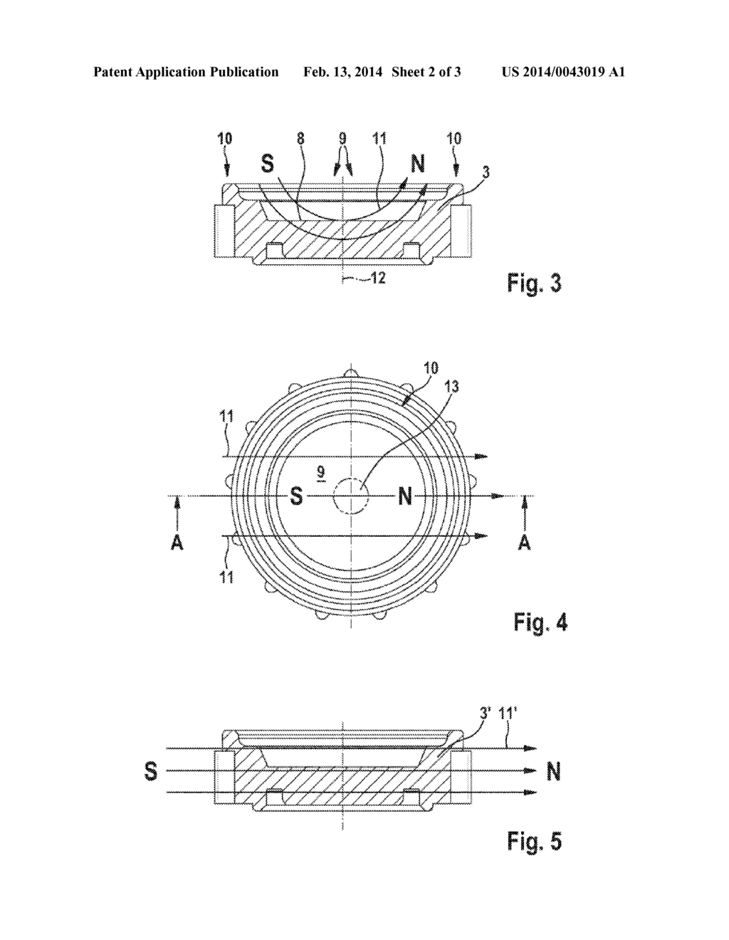 ANGLE SENSOR, GEAR WHEEL FOR AN ANGLE SENSOR AND METHOD FOR PRODUCING SUCH     A GEAR WHEEL - diagram, schematic, and image 03