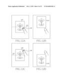 ELECTRONIC DEVICE FOR DISPLAYING TOUCH REGION TO BE SHOWN AND METHOD     THEREOF diagram and image