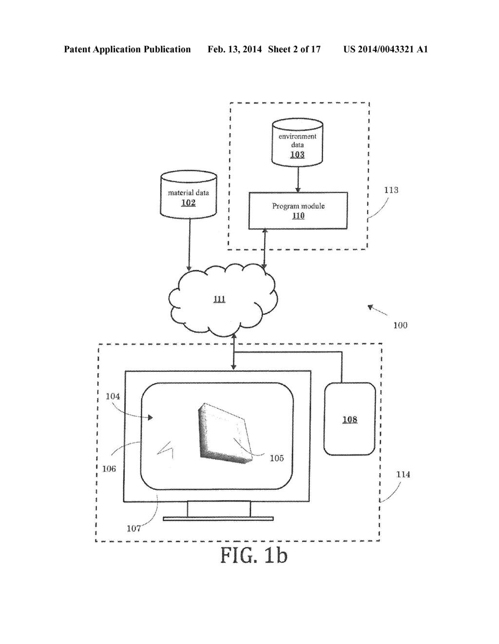 SYSTEM AND METHOD FOR VISUALIZING AN OBJECT IN A SIMULATED ENVIRONMENT - diagram, schematic, and image 03