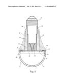 LIGHT EMITTING DIODE BULB STRUCTURE FOR ENHANCING HEAT DISSIPATION     EFFICIENCY diagram and image