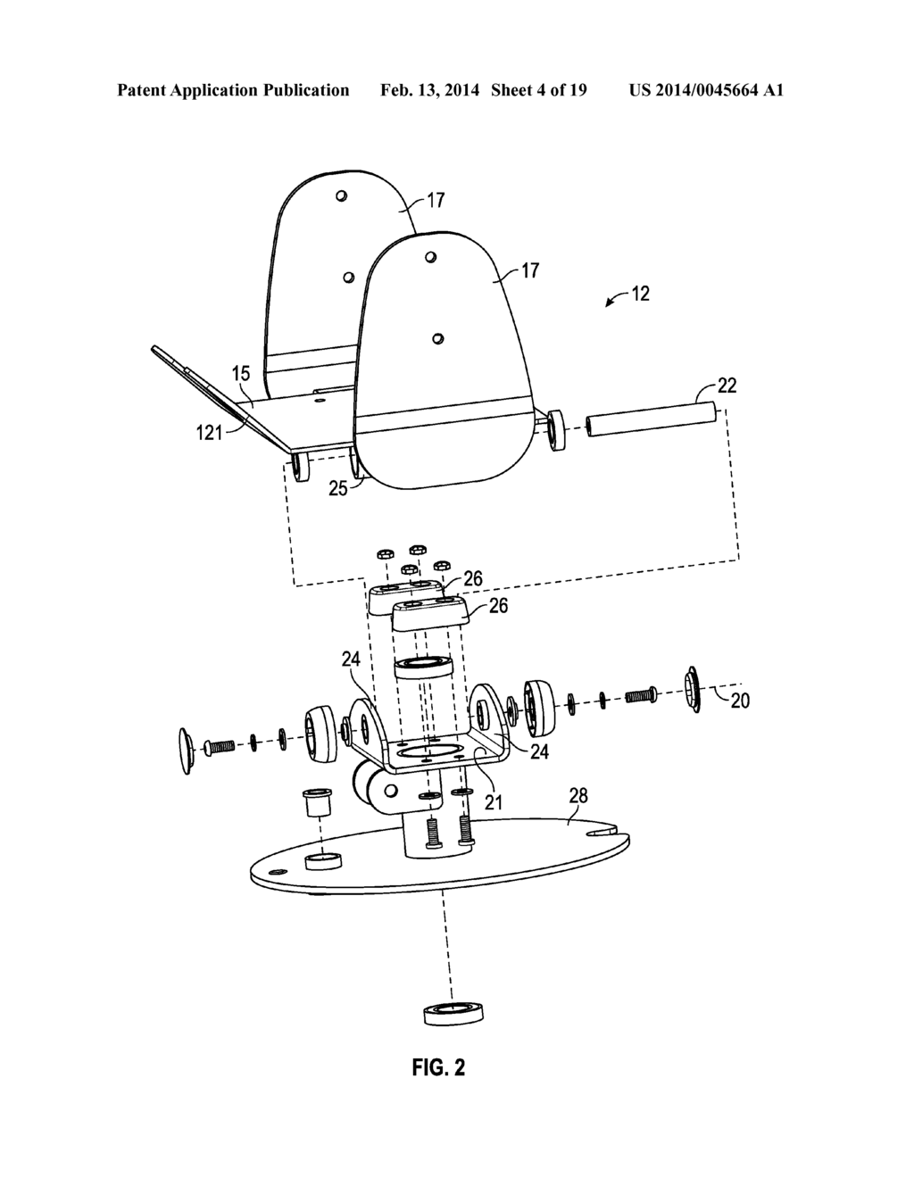 EXERCISE MACHINE WITH MOVABLE USER SUPPORT - diagram, schematic, and image 05