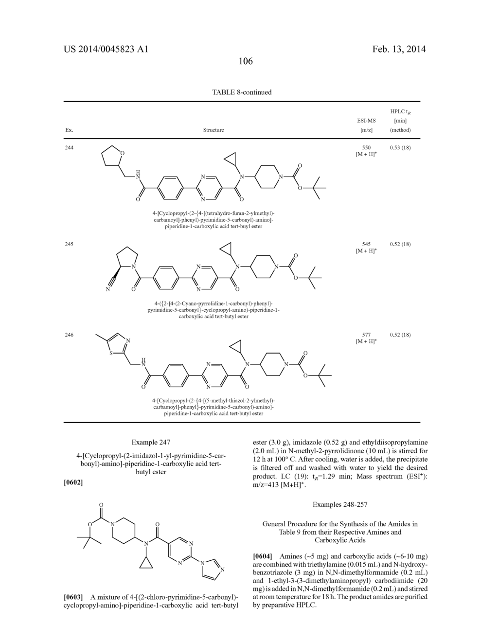 N-CYCLOPROPYL-N-PIPERIDINYL-AMIDES, PHARMACEUTICAL COMPOSITIONS CONTAINING     THEM AND USES THEREOF - diagram, schematic, and image 107