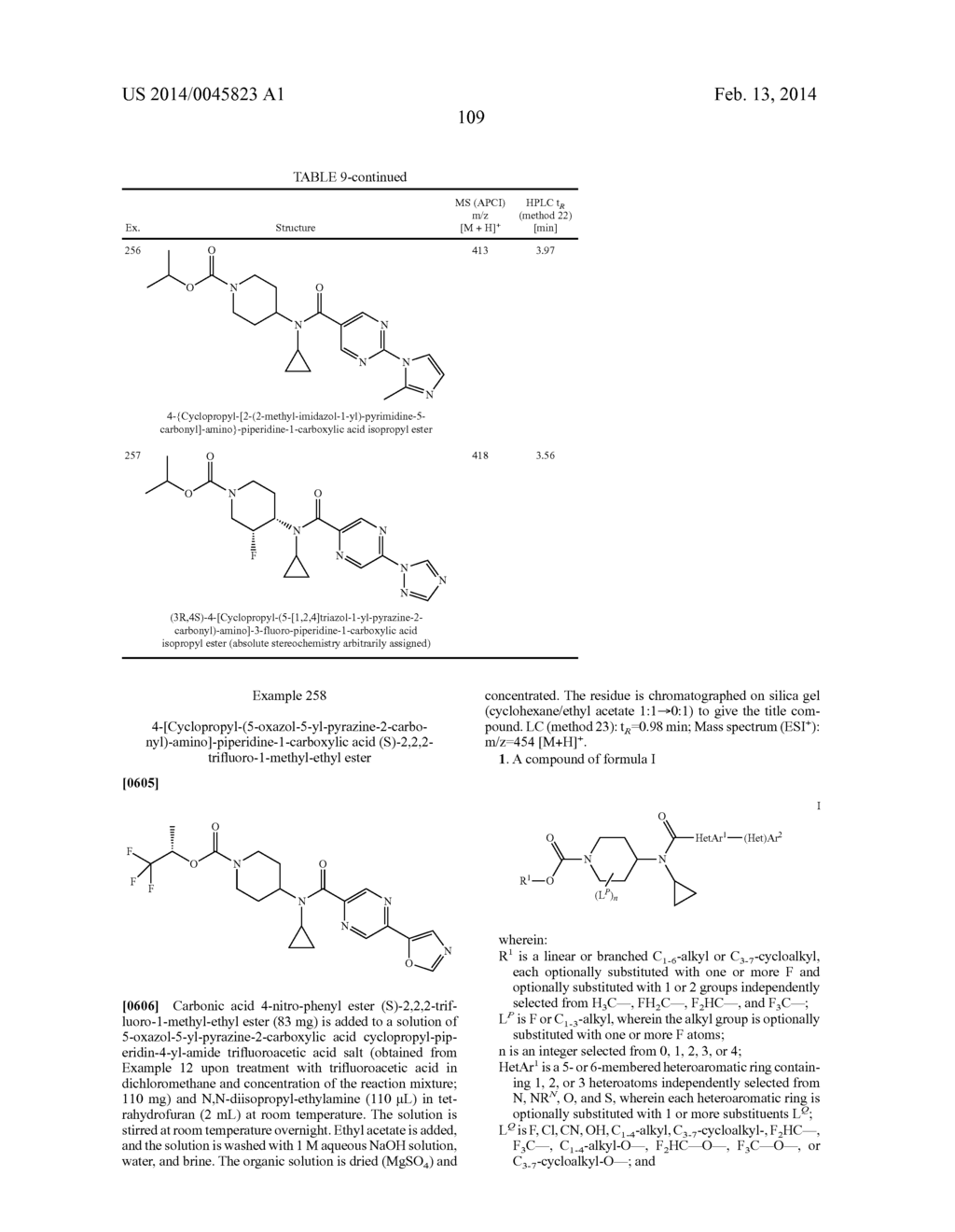 N-CYCLOPROPYL-N-PIPERIDINYL-AMIDES, PHARMACEUTICAL COMPOSITIONS CONTAINING     THEM AND USES THEREOF - diagram, schematic, and image 110