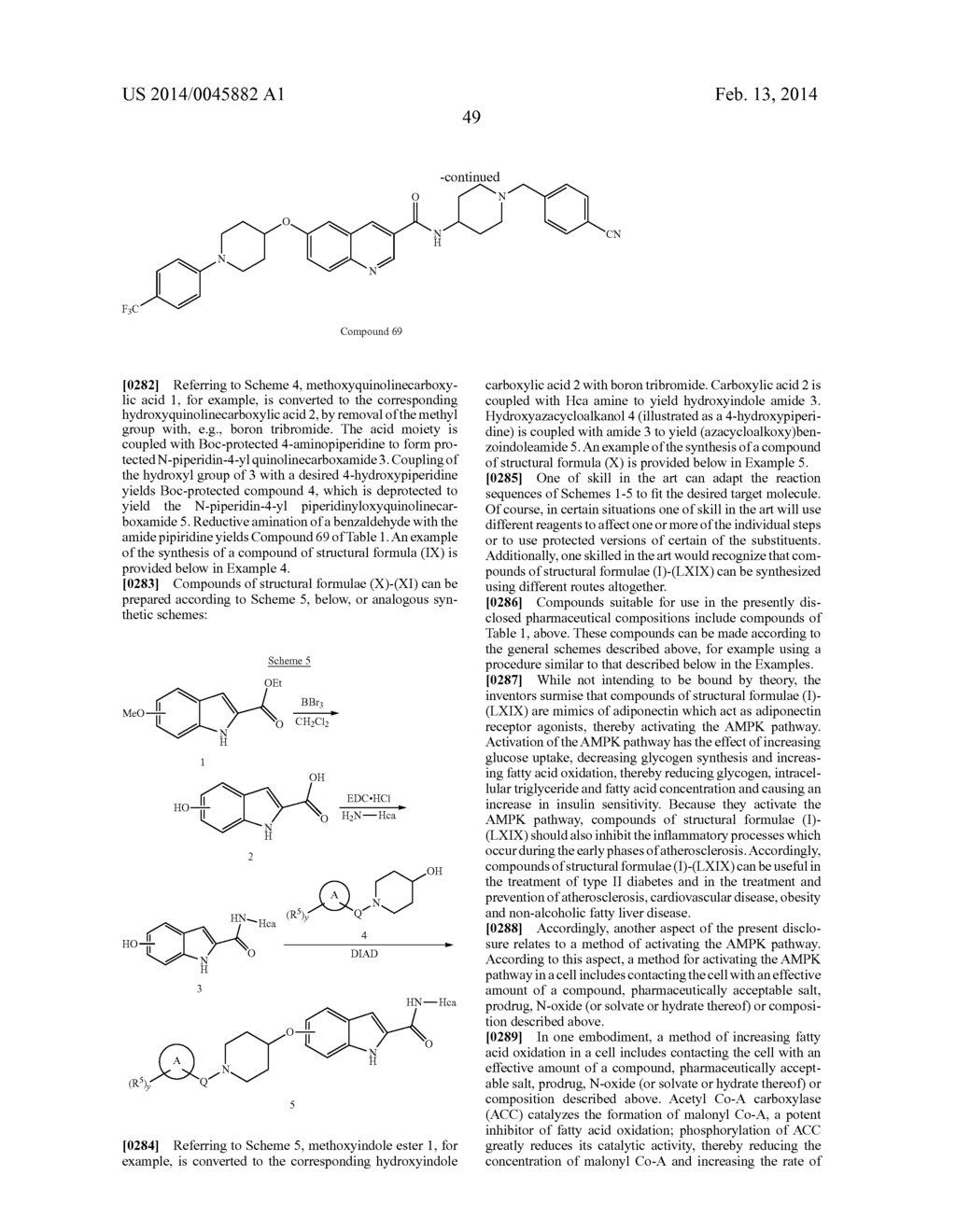 Carboxamide, Sulfonamide and Amine Compounds and Methods for Using The     Same - diagram, schematic, and image 50