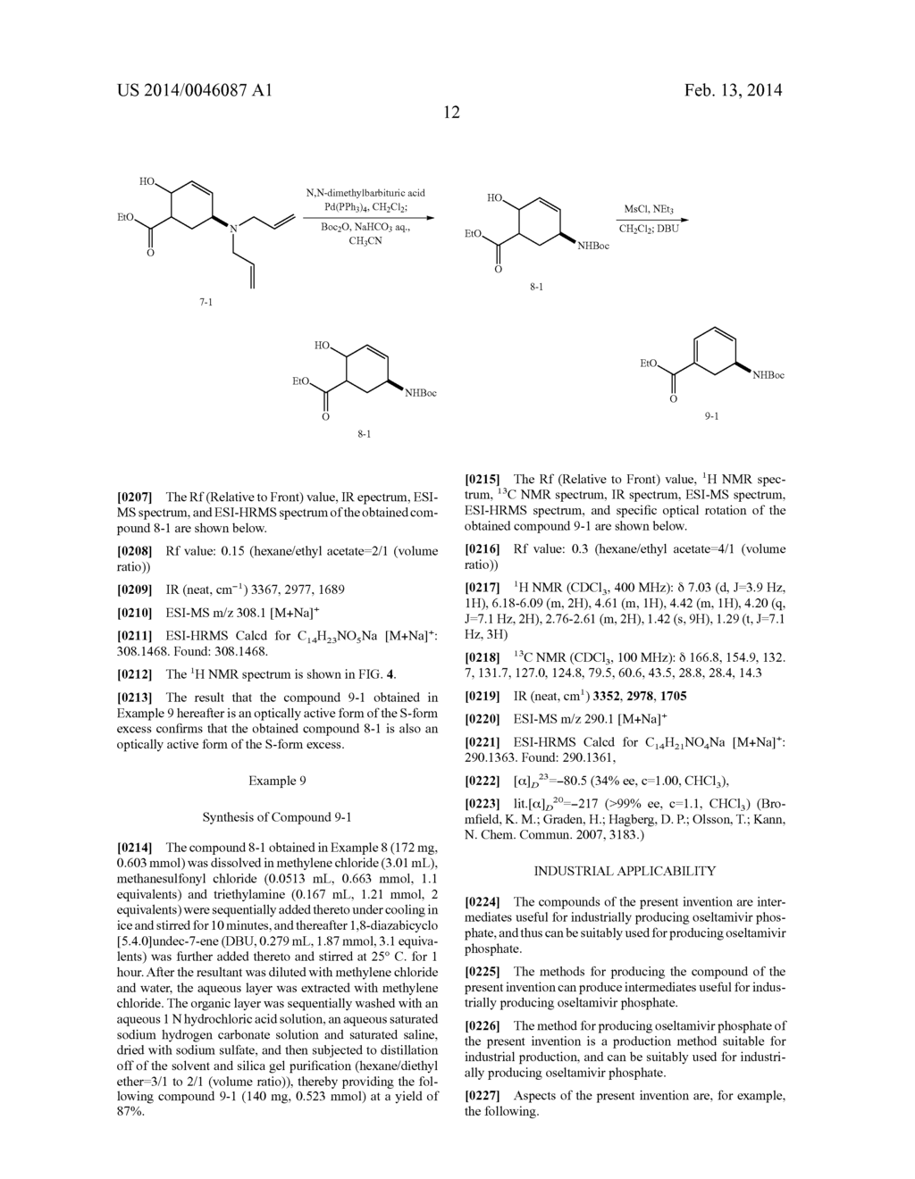 Compound, Method for Producing the Same, and Method for Producing     Oseltamivir Phosphate - diagram, schematic, and image 17