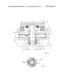 DISK BRAKE AND ADJUSTING DEVICE FOR A DISK BRAKE diagram and image