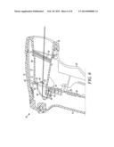 HIGH PERFORMANCE SCAN ENGINE WITH REAR-FACING IMAGE SENSOR IN HANDHELD     ARRANGEMENT FOR, AND METHOD OF, IMAGING TARGETS USING THE SCAN ENGINE diagram and image