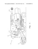 STEERING COLUMN FOR A WORK VEHICLE WITH INTEGRAL ADJUSTABLE FOOT RESTS diagram and image