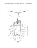 SOLAR POWERED LIGHT HAVING AN UNOBSTRUCTED LIGHT PATH diagram and image