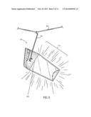 SOLAR POWERED LIGHT HAVING AN UNOBSTRUCTED LIGHT PATH diagram and image