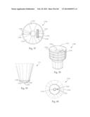 STEMMED LIGHTING ASSEMBLY WITH DISK-SHAPED ILLUMINATION ELEMENT diagram and image