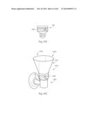 STEMMED LIGHTING ASSEMBLY WITH DISK-SHAPED ILLUMINATION ELEMENT diagram and image