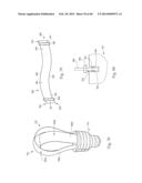 STEMMED LIGHTING ASSEMBLY WITH DISK-SHAPED ILLUMINATION ELEMENT diagram and image