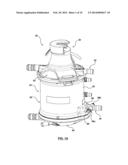 DUAL OUTLET OXYGENATOR FOR TREATING BLOOD IN AN EXTRACORPOREAL BLOOD     CIRCUIT diagram and image