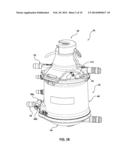 DUAL OUTLET OXYGENATOR FOR TREATING BLOOD IN AN EXTRACORPOREAL BLOOD     CIRCUIT diagram and image