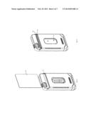 SMARTPHONE CASE WITH CHARGE CARD POCKET AND STAND-UP SUPPORT FACILITY diagram and image