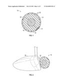 GOLF BALL WITH RADIALLY COMPRESSED INTERMEDIATE LAYER diagram and image