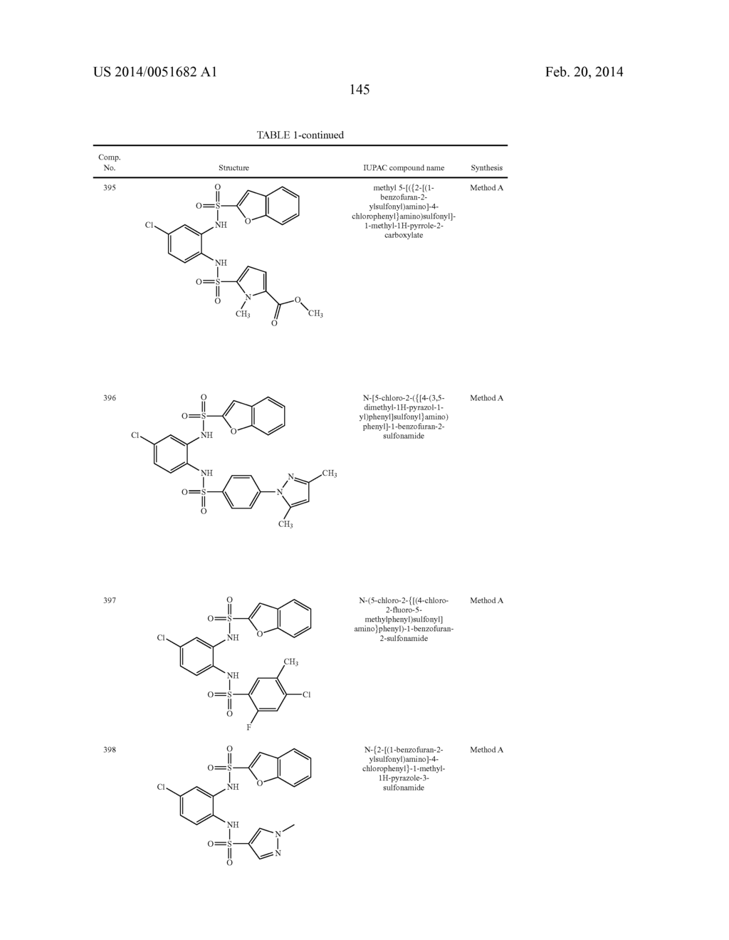 NOVEL 1,2- BIS-SULFONAMIDE DERIVATIVES AS CHEMOKINE RECEPTOR MODULATORS - diagram, schematic, and image 146