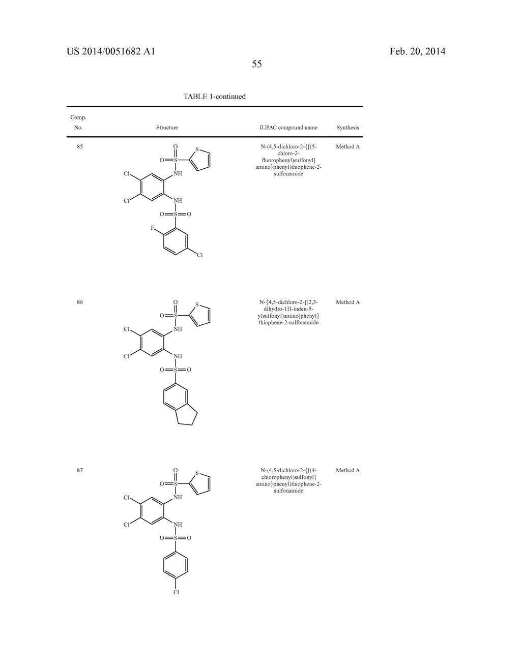 NOVEL 1,2- BIS-SULFONAMIDE DERIVATIVES AS CHEMOKINE RECEPTOR MODULATORS - diagram, schematic, and image 56