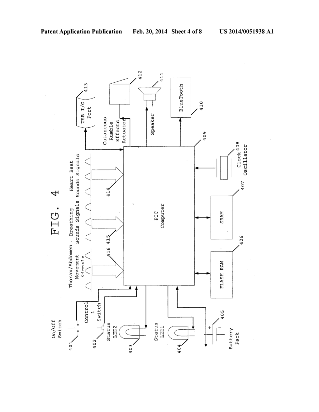 Device to detect and treat Apneas and Hypopnea - diagram, schematic, and image 05