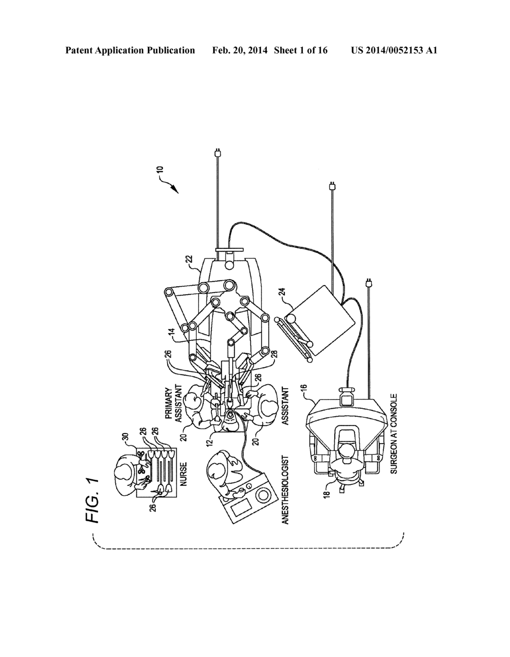 MOVABLE SURGICAL MOUNTING PLATFORM CONTROLLED BY MANUAL MOTION OF ROBOTIC     ARMS - diagram, schematic, and image 02