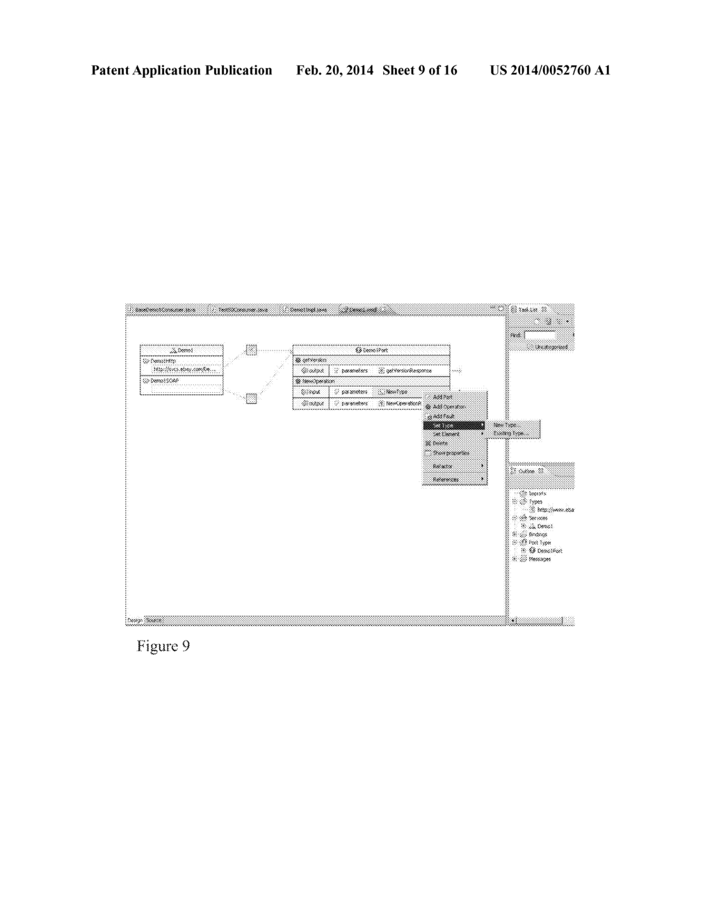 SYSTEM AND METHOD FOR CREATING, MANAGING, AND REUSING SCHEMA TYPE     DEFINITIONS IN SERVICES ORIENTED ARCHITECTURE SERVICES, GROUPED IN THE     FORM OF LIBRARIES - diagram, schematic, and image 10