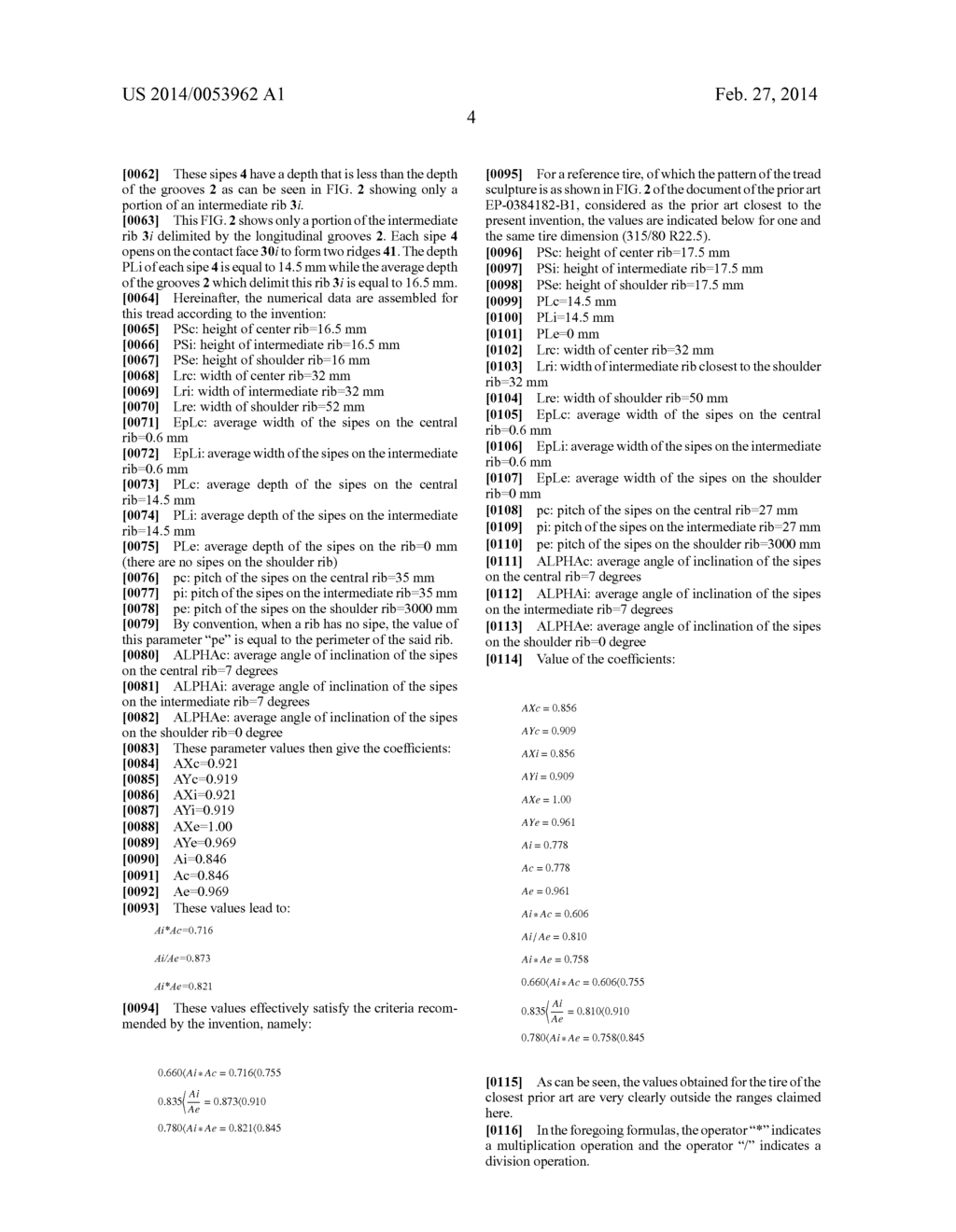 WEAR-OPTIMIZED TREAD FOR A HEAVY-VEHICULE TIRE, AND OPTIMIZATION METHOD - diagram, schematic, and image 07