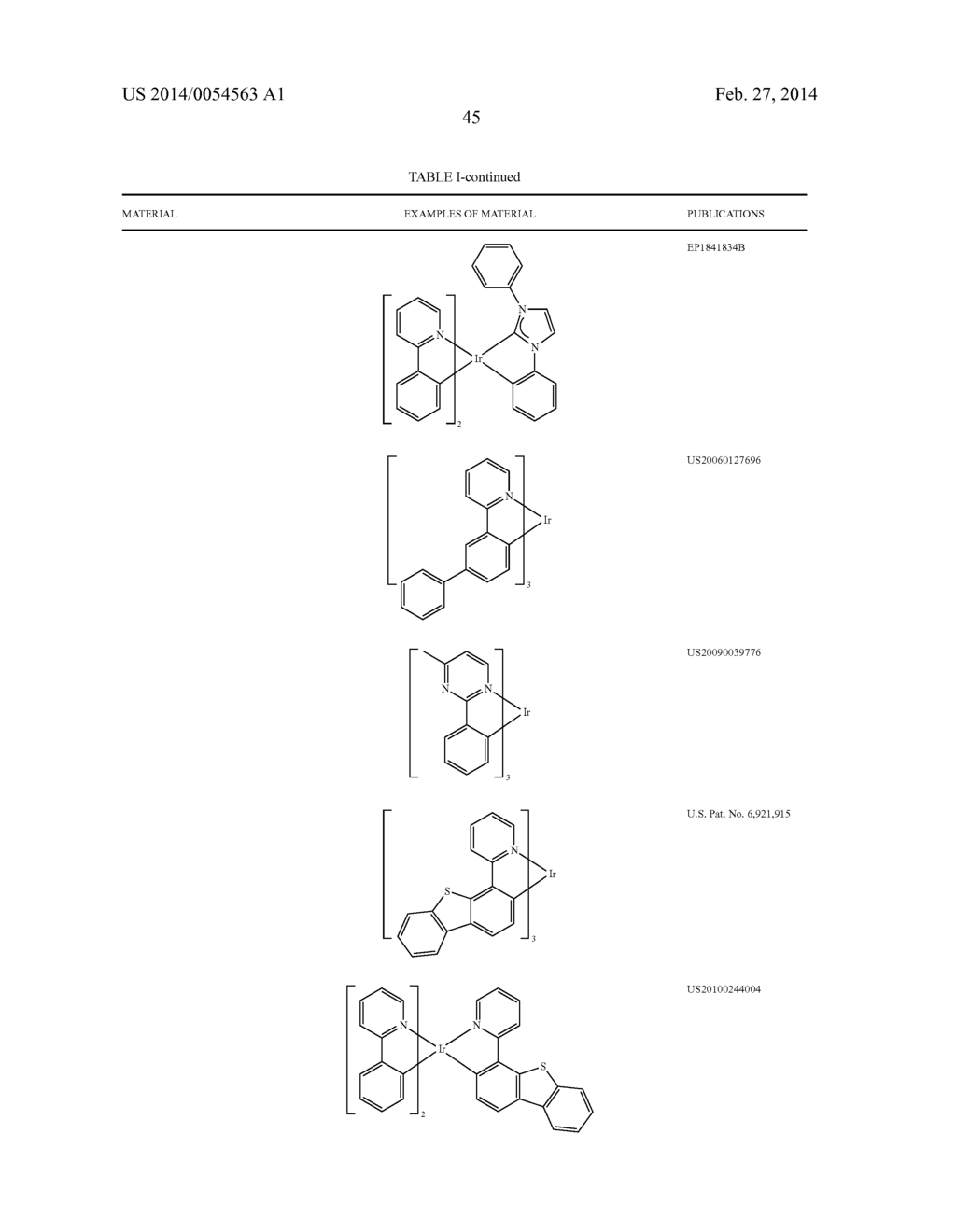 PHOSPHORESCENT EMITTERS WITH PHENYLIMIDAZOLE LIGANDS - diagram, schematic, and image 49