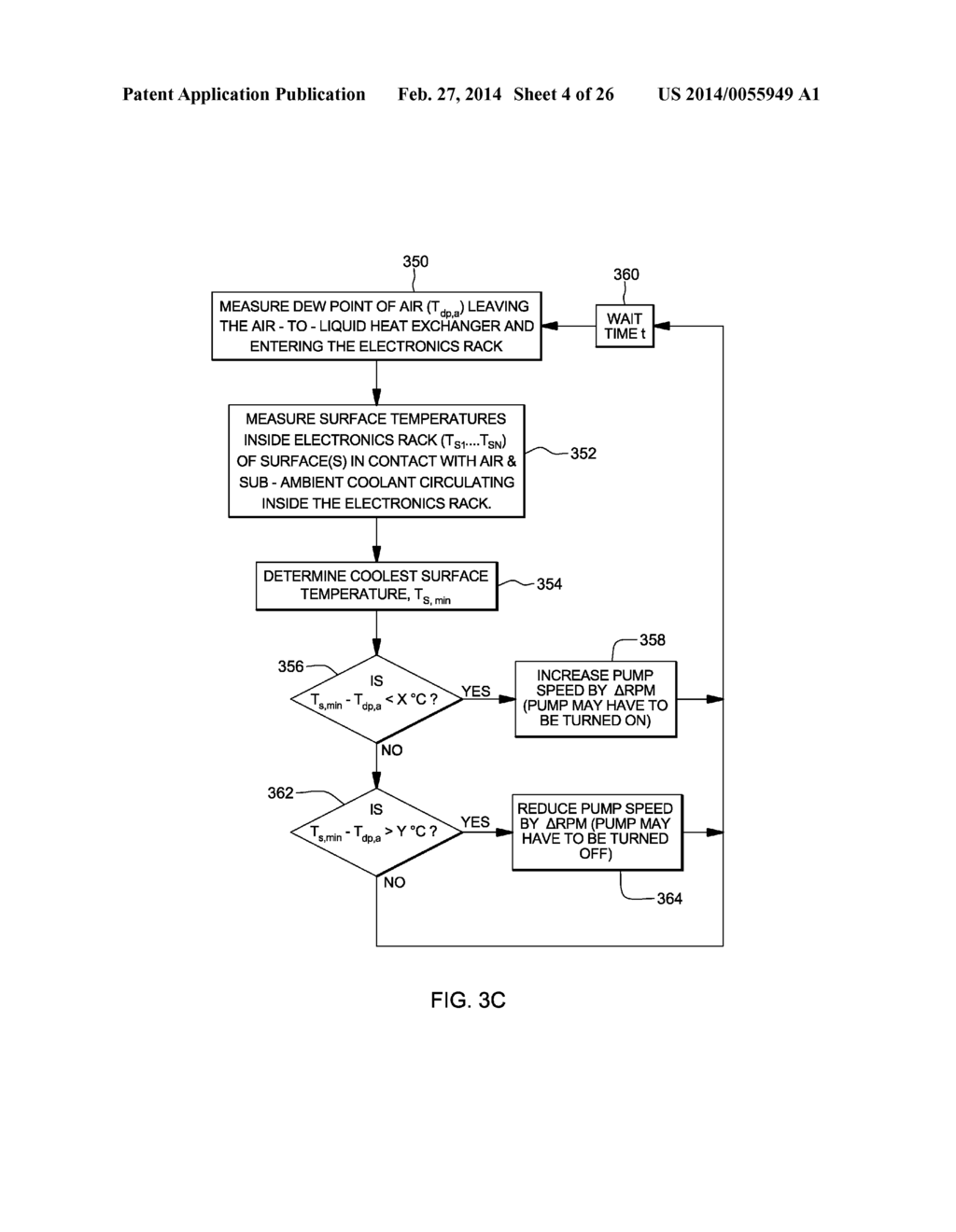 DEHUMIDIFYING COOLING APPARATUS AND METHOD FOR AN ELECTRONICS RACK - diagram, schematic, and image 05