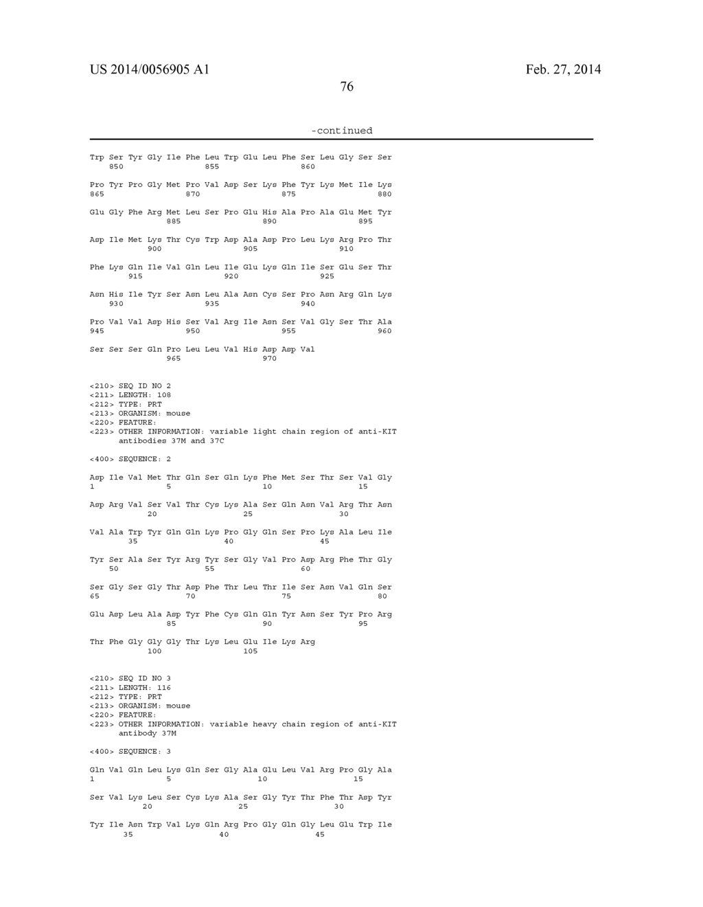 ANTI-KIT ANTIBODIES AND USES THEREOF - diagram, schematic, and image 104