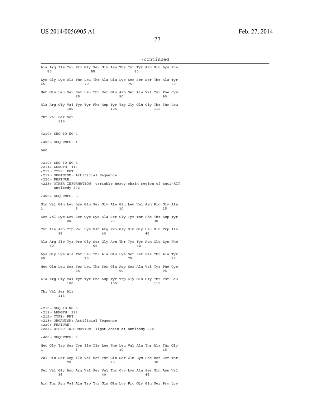 ANTI-KIT ANTIBODIES AND USES THEREOF - diagram, schematic, and image 105