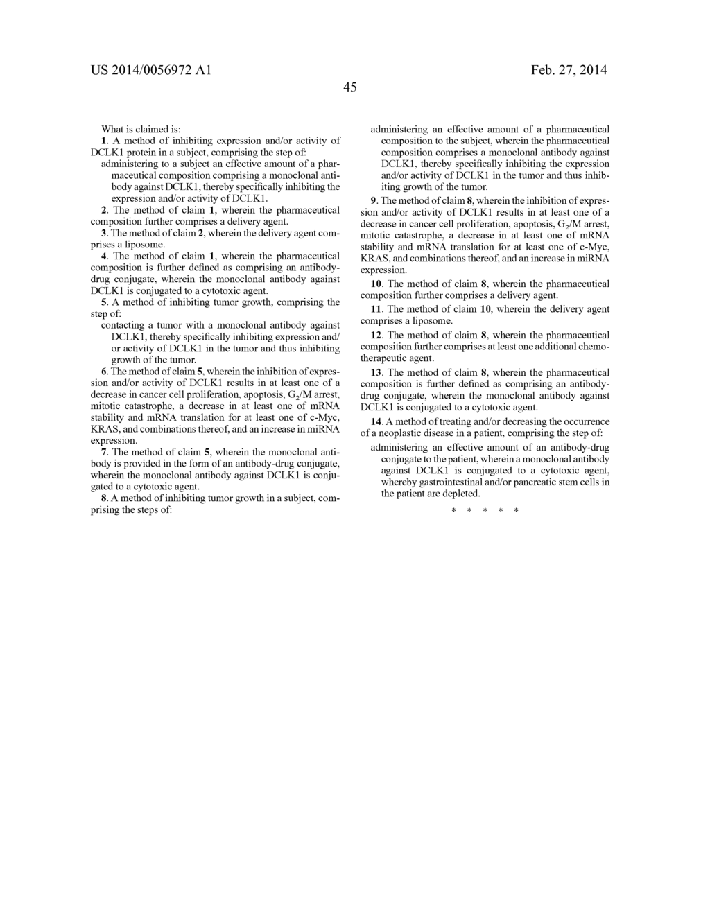 ANTI-DCLK1 MONOCLONAL ANTIBODIES AND METHODS OF PRODUCTION AND USE THEREOF - diagram, schematic, and image 86