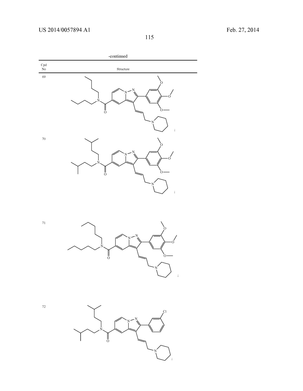 PYRAZOLOPYRIDINE AND PYRAZOLOPYRIMIDINE DERIVATIVES AS MELANOCORTIN-4     RECEPTOR MODULATORS - diagram, schematic, and image 116