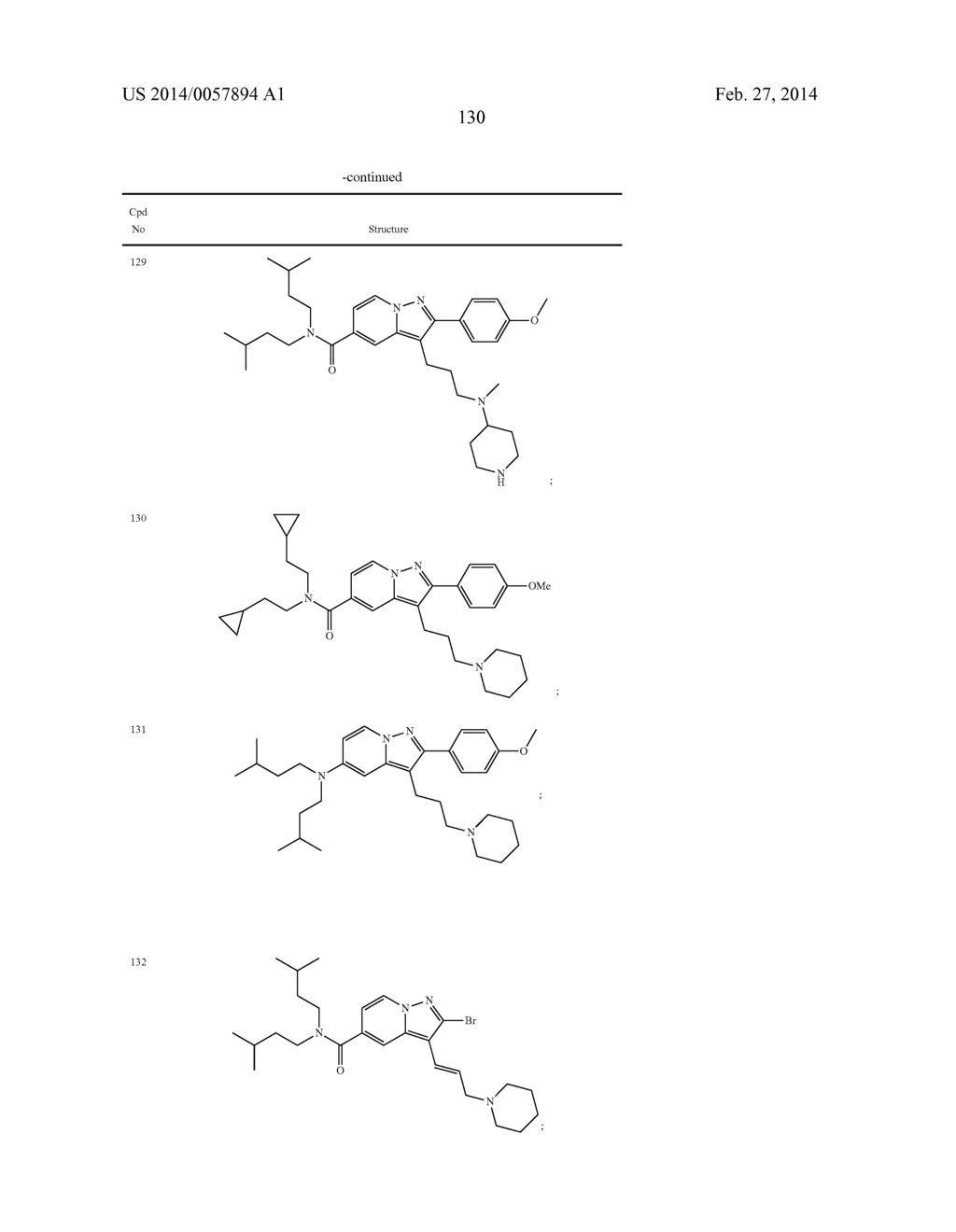 PYRAZOLOPYRIDINE AND PYRAZOLOPYRIMIDINE DERIVATIVES AS MELANOCORTIN-4     RECEPTOR MODULATORS - diagram, schematic, and image 131