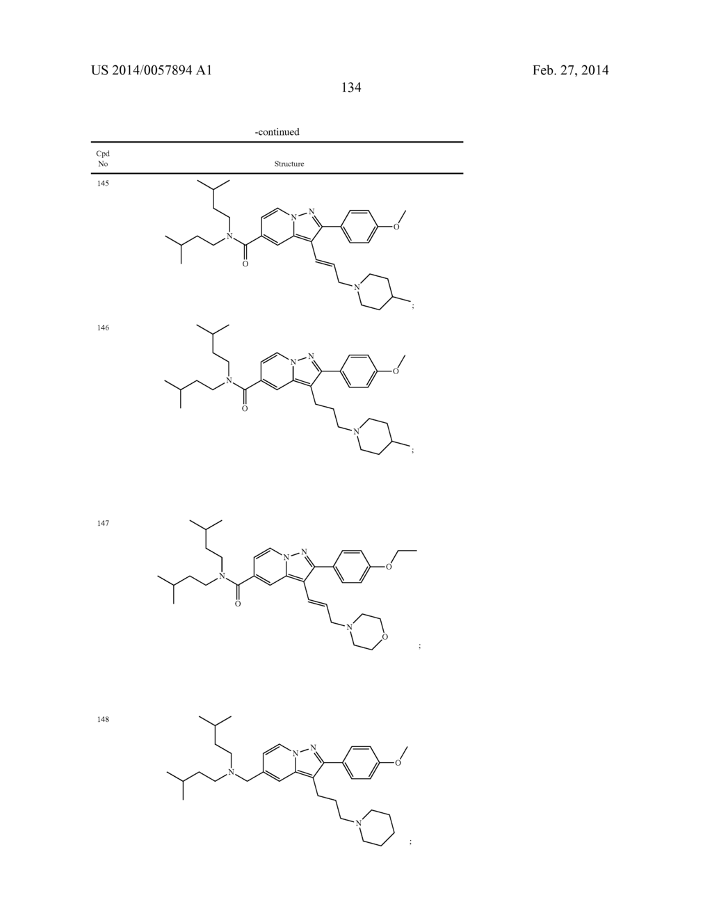 PYRAZOLOPYRIDINE AND PYRAZOLOPYRIMIDINE DERIVATIVES AS MELANOCORTIN-4     RECEPTOR MODULATORS - diagram, schematic, and image 135
