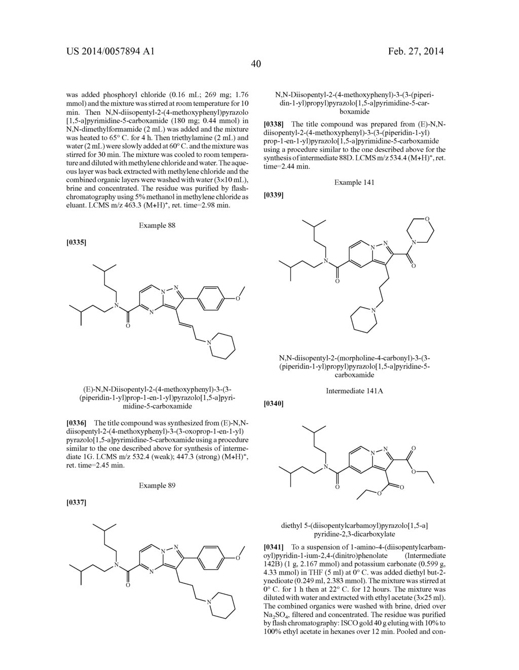 PYRAZOLOPYRIDINE AND PYRAZOLOPYRIMIDINE DERIVATIVES AS MELANOCORTIN-4     RECEPTOR MODULATORS - diagram, schematic, and image 41