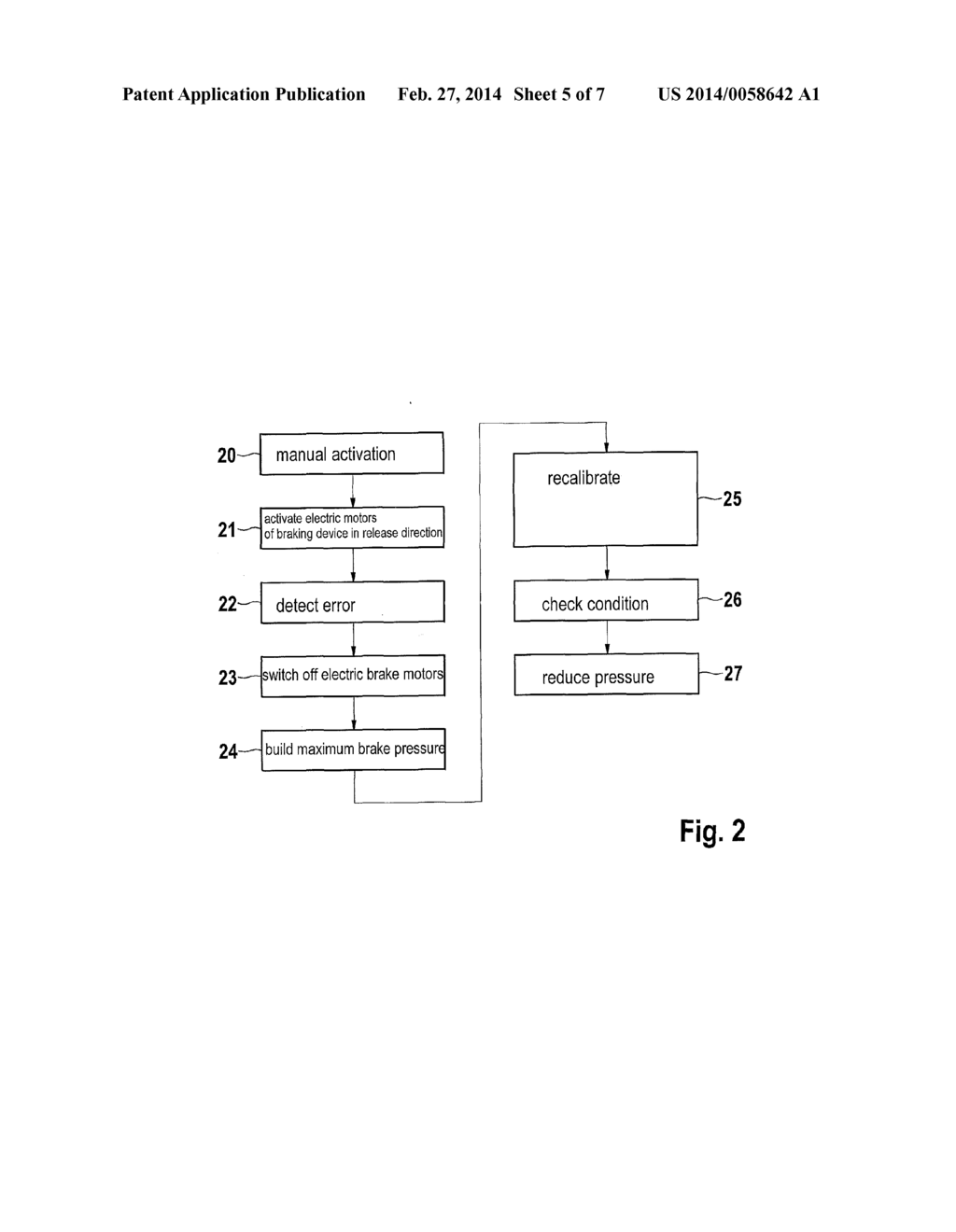 METHOD FOR OPERATING A PARKING BRAKE IN A VEHICLE - diagram, schematic, and image 06