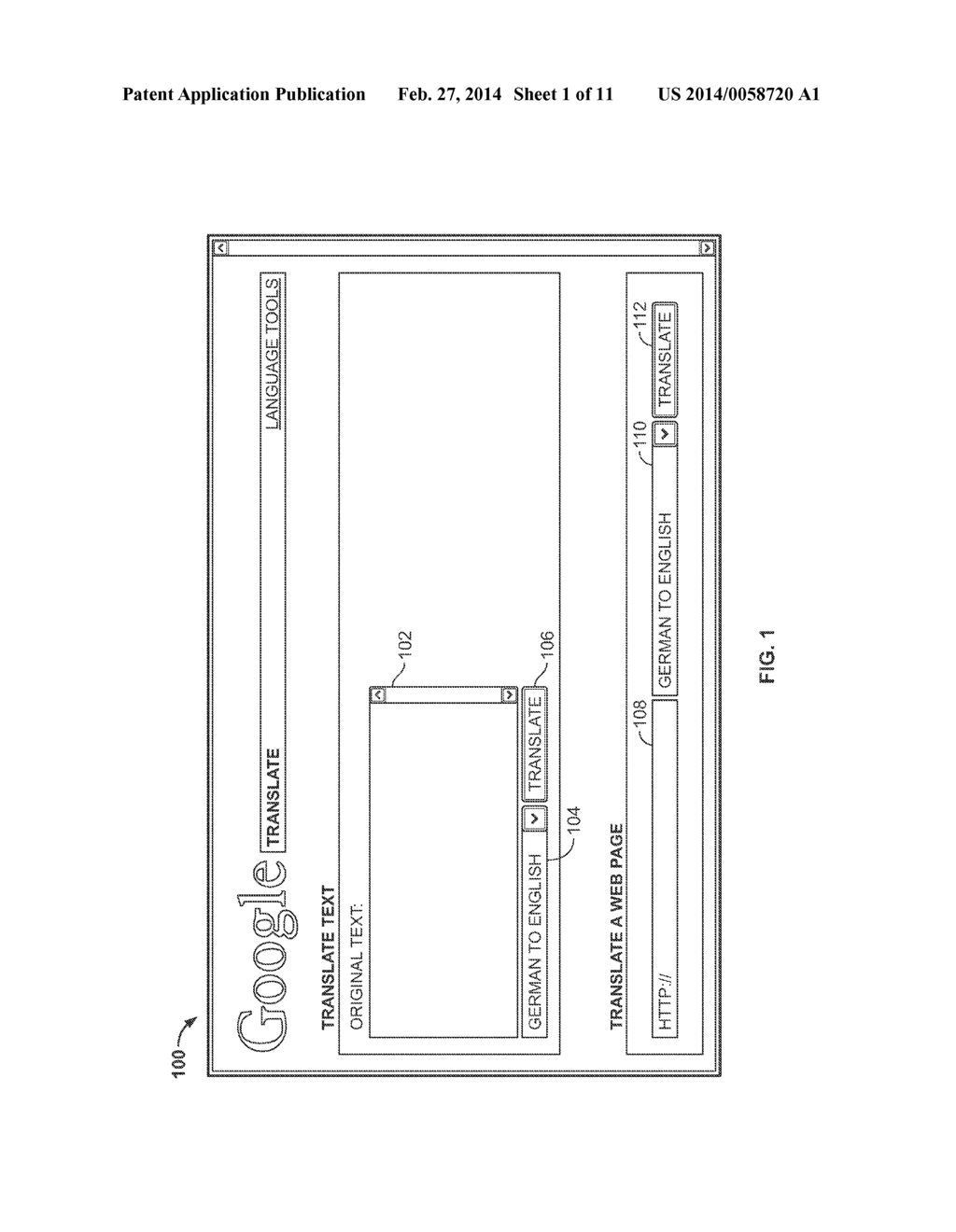 DISPLAYING ORIGINAL TEXT IN A USER INTERFACE WITH TRANSLATED TEXT - diagram, schematic, and image 02