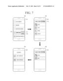 DEVICE AND METHOD FOR SHARING CONTENT USING THE SAME diagram and image