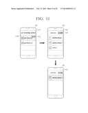 DEVICE AND METHOD FOR SHARING CONTENT USING THE SAME diagram and image