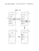 DEVICE AND METHOD FOR SHARING CONTENT USING THE SAME diagram and image