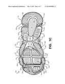 Sole Structures and Articles of Footwear Having a Lightweight Midsole with     Segmented Protective Elements diagram and image