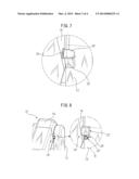 MECHANICAL STOPPER DEVICE HAVING ELASTICALLY DEFORMABLE BODY WITH SLIT,     AND MULTI-JOINT ROBOT HAVING THE STOPPER DEVICE diagram and image