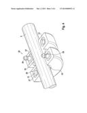 FASTENING DEVICE FOR A LINE AND METHOD FOR FASTENING A LINE diagram and image