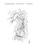 STORAGE PART STRUCTURE FOR SADDLE TYPE VEHICLE diagram and image