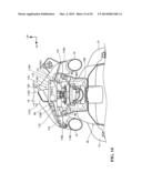 ROUTING STRUCTURE FOR SADDLE TYPE VEHICLE diagram and image