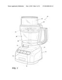 FOOD PROCESSOR AND ADJUSTABLE CUTTING ASSEMBLY diagram and image