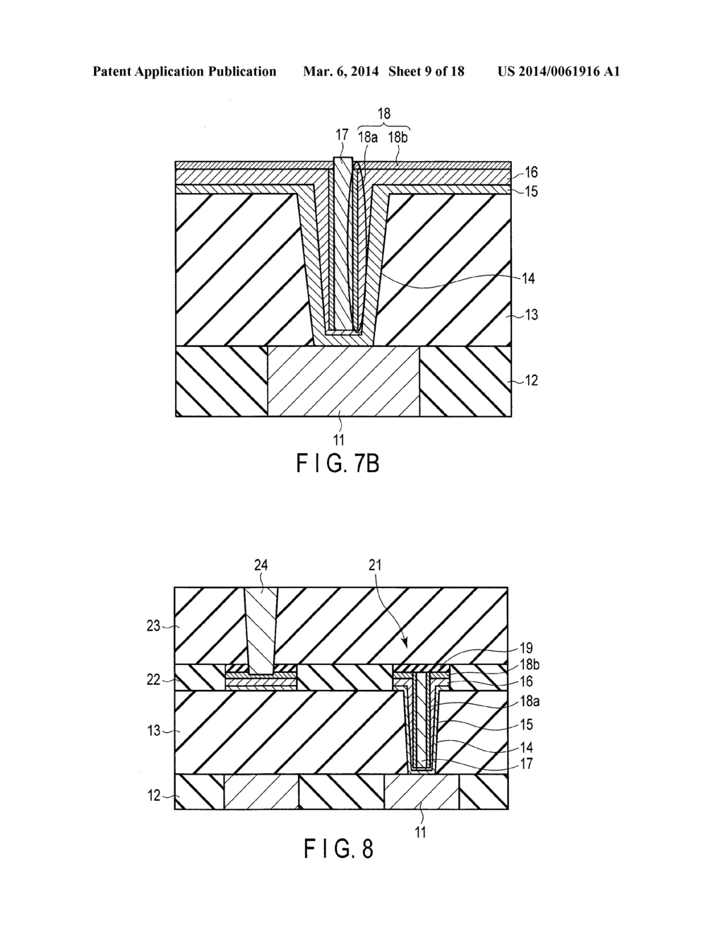 SEMICONDUCTOR DEVICE WITH LOW RESISTANCE WIRING AND MANUFACTURING METHOD     FOR THE DEVICE - diagram, schematic, and image 10